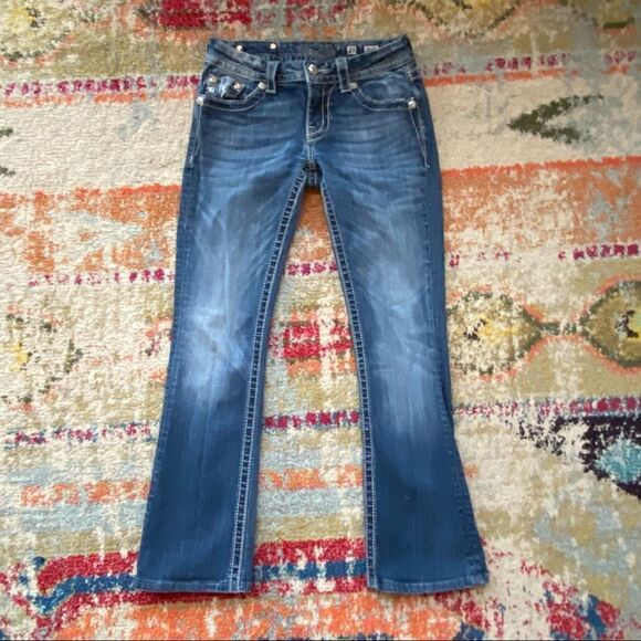 Miss Me Rhinestone Bootcut Jeans - Picture 2 of 12
